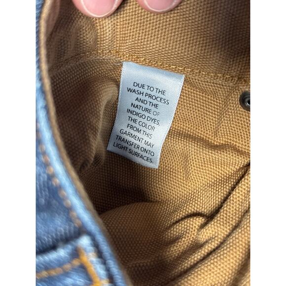 Duluth Flex Ballroom Men's Blue Jeans/Pants; 35 X30; Denim Relaxed Fit, Straight - Picture 8 of 11